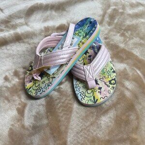 Kids Metallic Pink Sandals